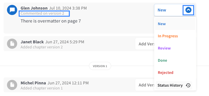 Chapter Comments